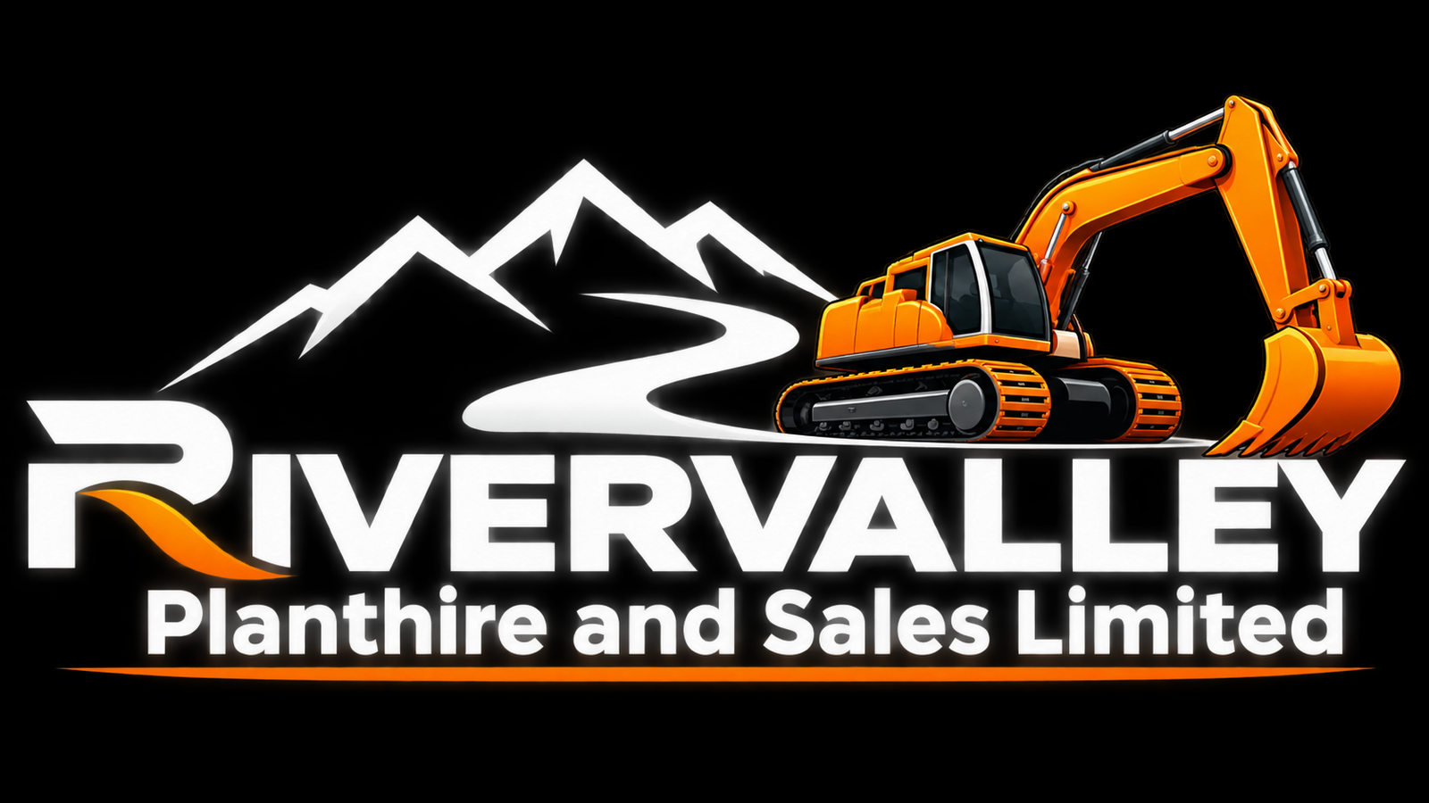 River Valley Excavation Logo black
